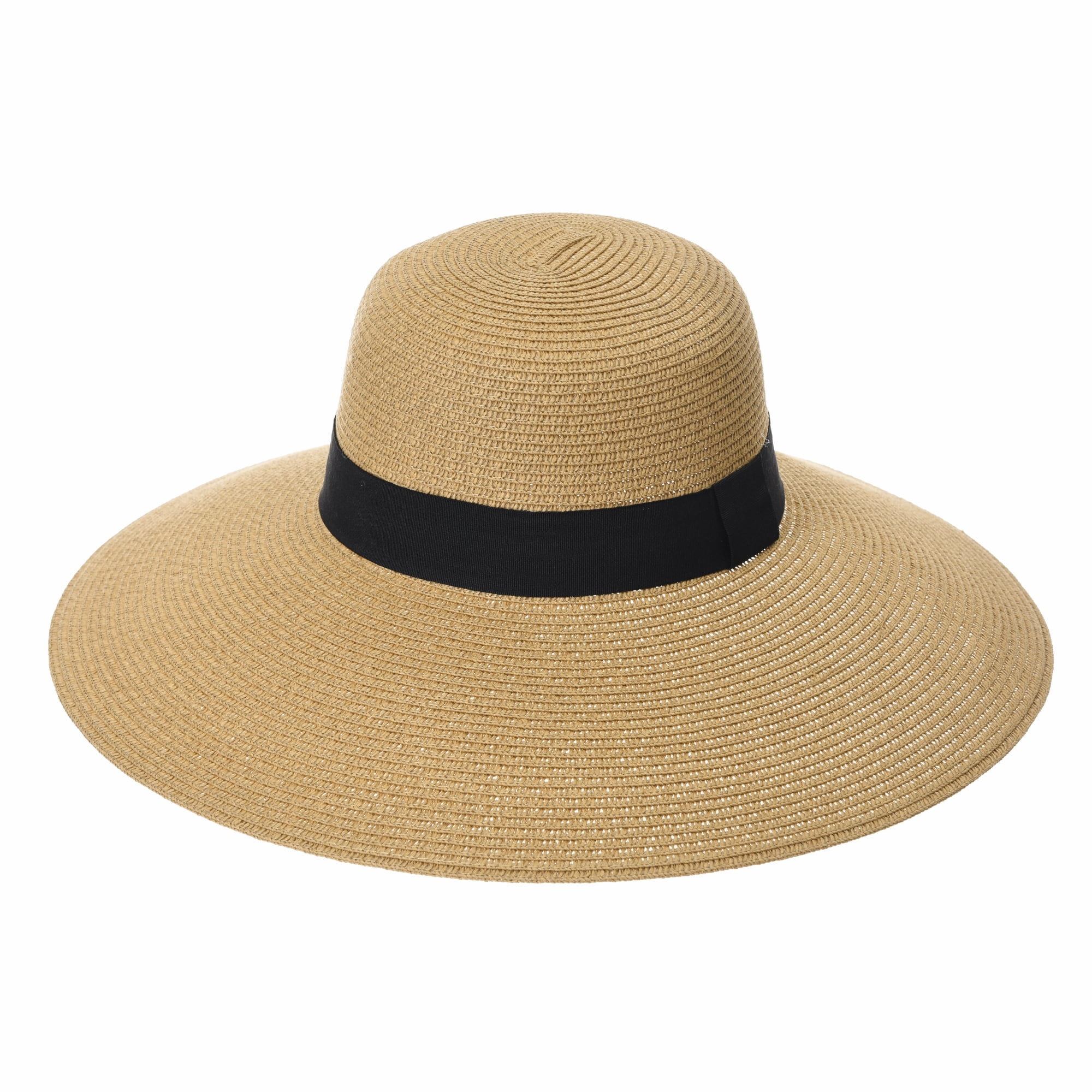 WITHMOONS Wide Brim Floppy Summer Beach Sun Hat Paper Straw KR91037
