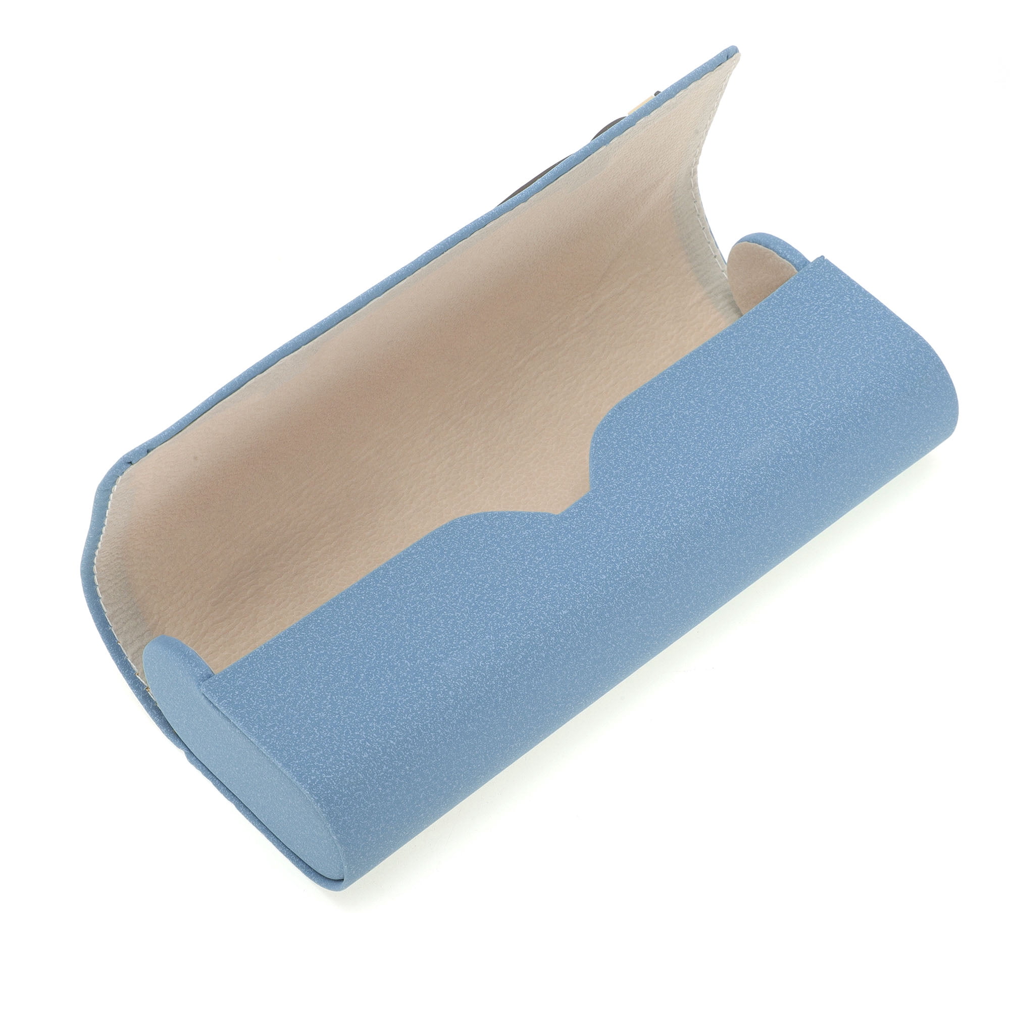 Unique Bargains Portable Eyeglasses  Case 6.38"x2.6"x1.34"(L*W*H) Sky Blue