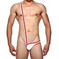 thumbnail image 2 of Paquete de 2 a 5 Body Elástico Lateral Mankini Wrestling Singlet 2 Piezas Blesiy, 2 of 4