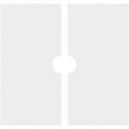 thumbnail image 4 of 20"OD x 3"ID x 7"C x 1"P Rubik Architectural Grade PVC Contemporary Ceiling Medallion, Two Piece, 4 of 11