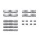 thumbnail image 2 of 24 peines cables 6/8/24 pines para cableado alimentación PC 3 0-3 6 mm (), 2 of 8