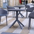 thumbnail image 3 of Compamia Sky 27 inch Square Dining in Dark Gray Finish, 3 of 5