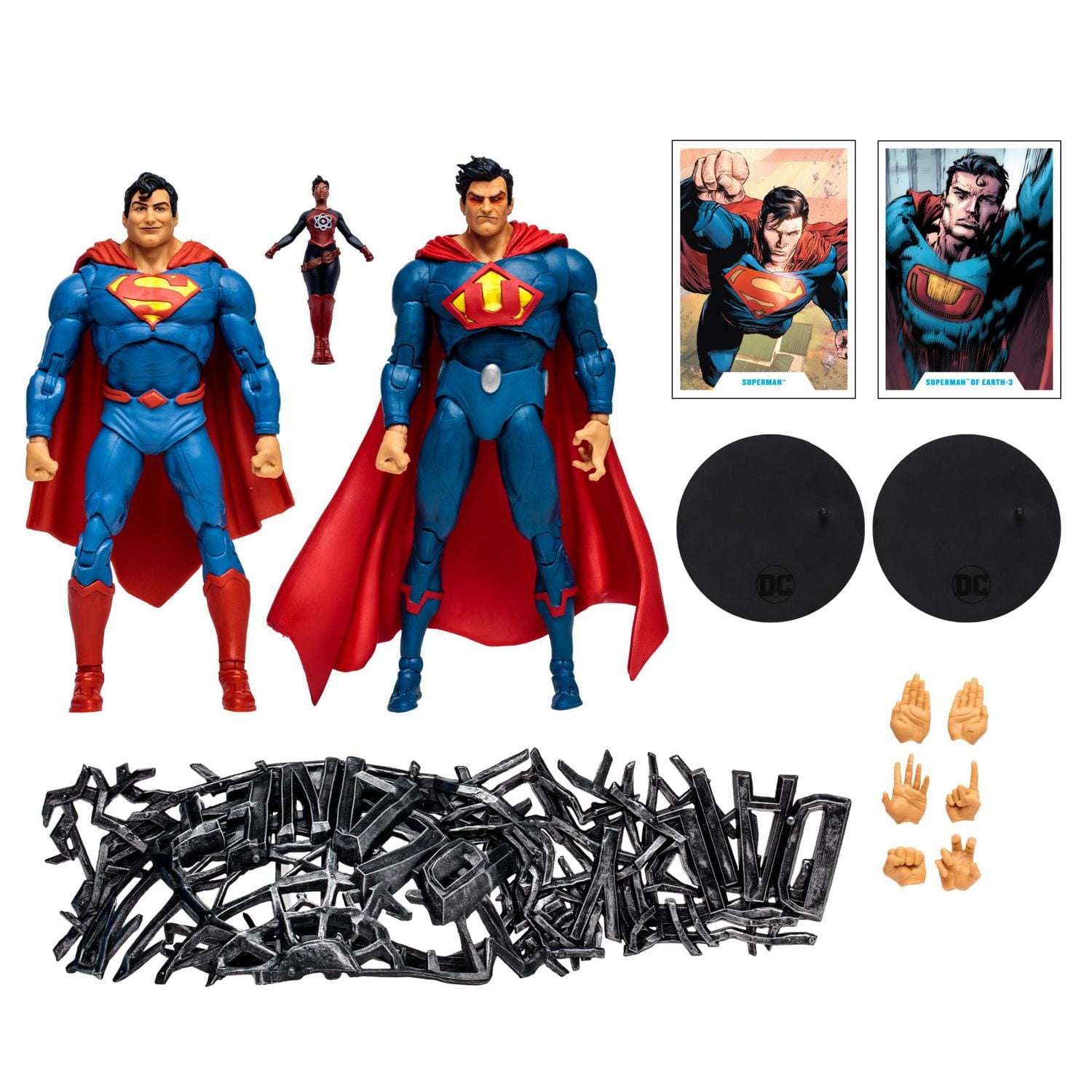 McFarlane Toys - DC Multiverse Superman vs Superman of Earth-3 avec Atomica