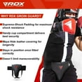 RDX R1 Abdominal Groin Guard, Muay Thai, Kickboxing, Maya Hide Leather MMA Training Groin