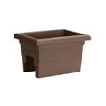 LeCeleBee 16 inch Countryside Railing Planter Color Brown
