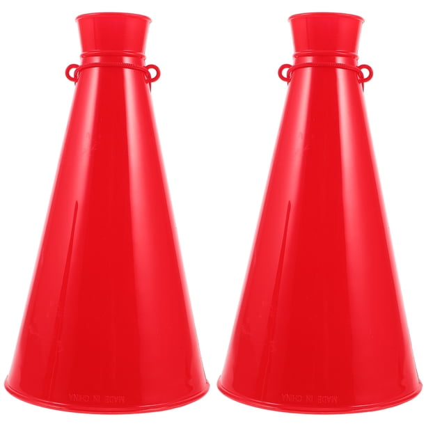 2 megáfonos para fiestas, megáfonos para animar, megáfonos de plástico, megáfonos para porristas, megáfonos para animar, bocina portátil, juguete, favores de fiesta