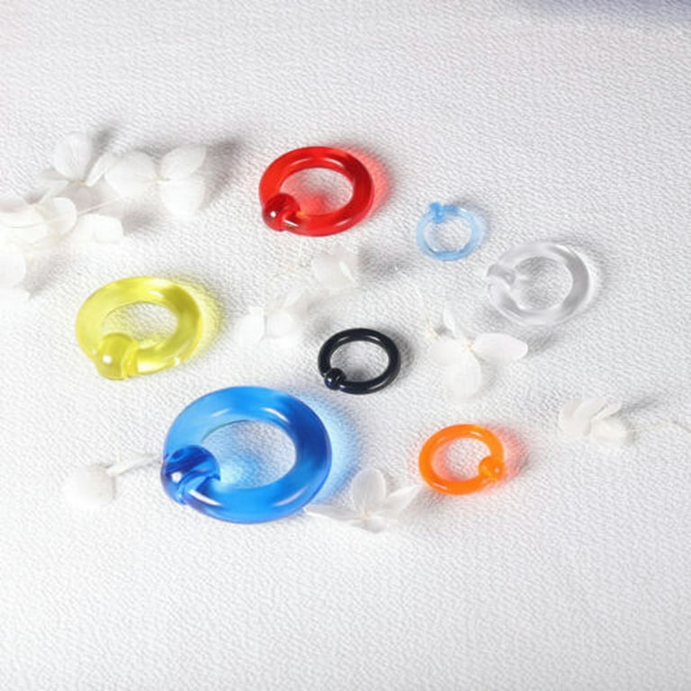 QQTDFG 5Pcs/Set Acrylic CBR Nose Ring Large Size Septum Ring