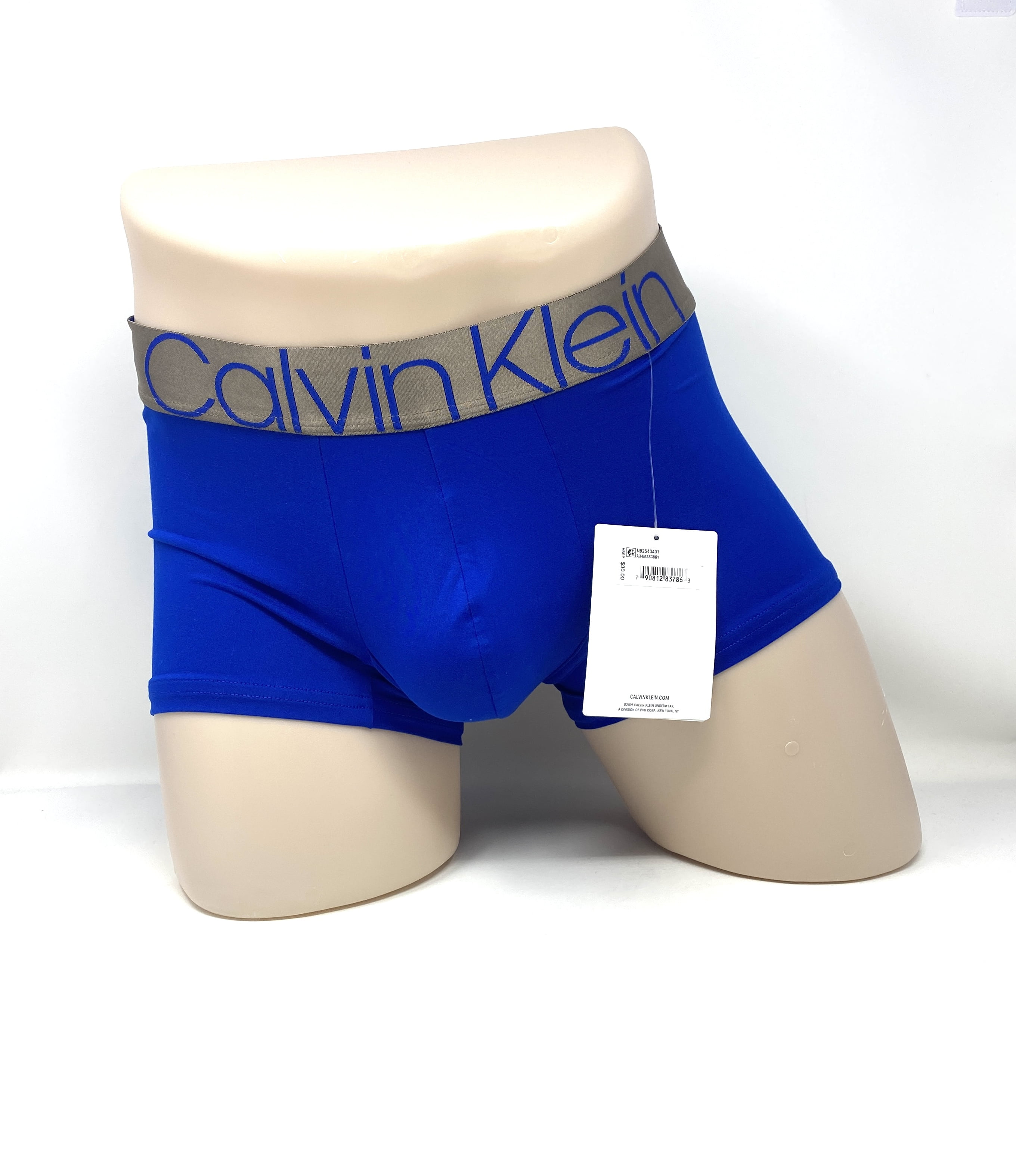 Calvin Klein 1 NB2540401 Mens Size Underwear Low Trunk Blue - Walmart.com