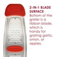 thumbnail image 2 of Rachael Ray Stainless Steel Multi-Grater with Silicone Handles, Red, 2 of 10