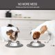 thumbnail image 2 of Metopets - Juego De 2 Alfombrillas Redondas Para Comida Y Agua Para Perros Y Gatos, Impermeable, Antideslizante, Bandeja De Alimentación De Silicona, Mantel Individual Para Suelo, Almohadilla De Goma, 2 of 5
