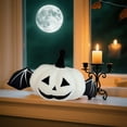 thumbnail image 4 of Gothic Pumpkin Pillows with Bat Wings, Halloween Decorations Plush Throw Pillows Soft Fleece 3D Shaped Cushion for Sofa Couch Bedroom Thanksgiving, 4 of 5