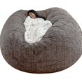 thumbnail image 1 of Lazy Sofa Pouf en Fausse Fourrure, 1 of 1