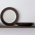 thumbnail image 2 of Noritake Colorwave Chocolate Set of 4 Rim Dinner Plates, 2 of 7