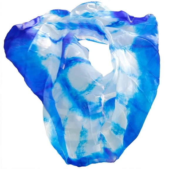 Silk Veils Belly Dancing Mixing Color Veil Women Silk Scarf Silk Veils