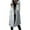 Gray Winter Coats, variant on Long Vests for Women Quilted Jacket Sleeveless Flowy Winter Down Jacket with Hood Pockets