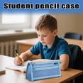 thumbnail image 5 of Mesh Pencil Case Student Special Pencil Case Stationery Box | Nylon mesh double-layer pencil case, for students' exam storage, visible and easy to find items, 5 of 5