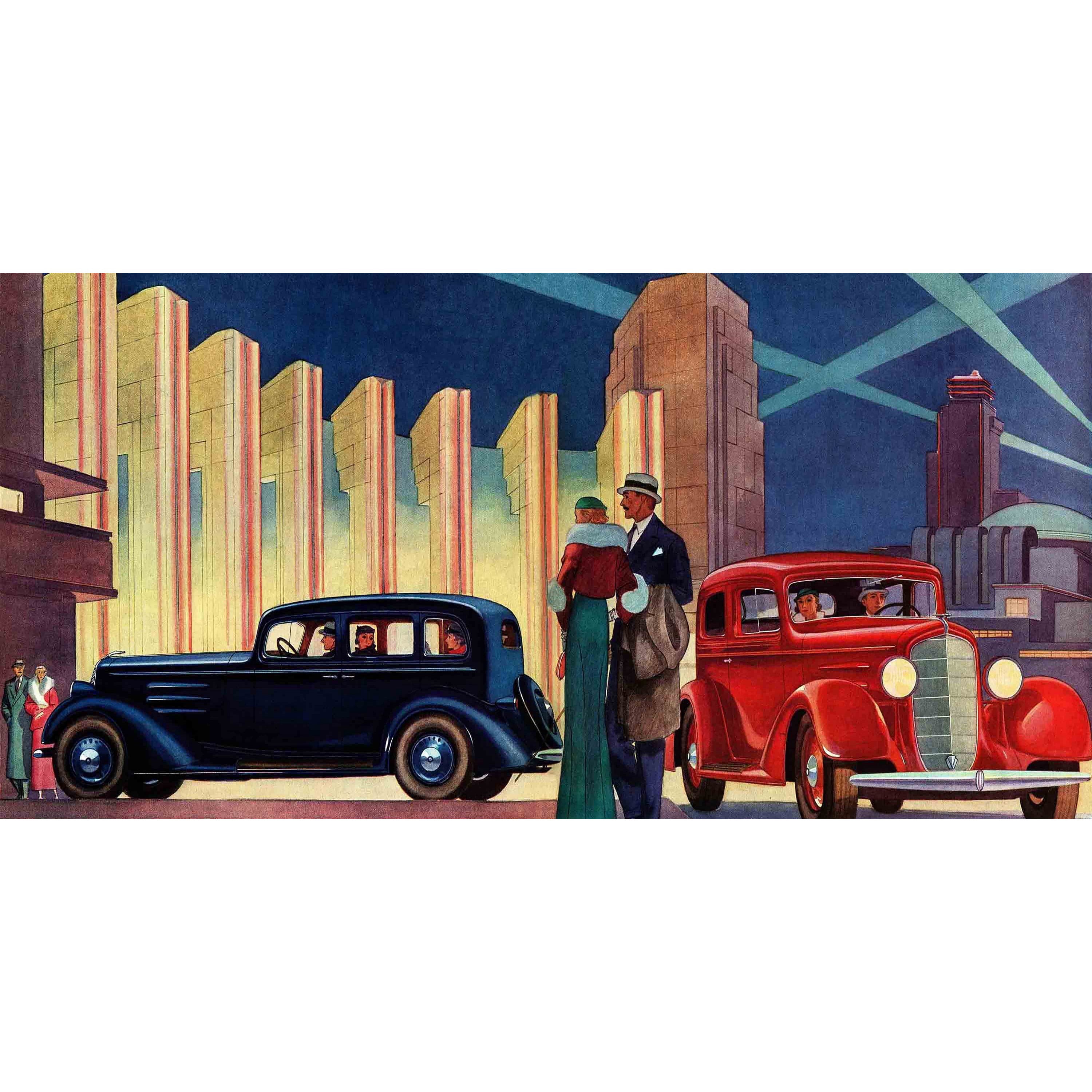 Marmont Hill The Big Night Graphic Art on Wrapped Canvas