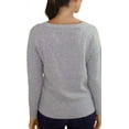 thumbnail image 2 of Ellen Tracy Women's Long Sleeve Pullover Sweater (Large, Stone Grey Htr), 2 of 2