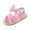 Pink, variant on Zwiiyzr Unisex Baby First Walking Shoes 0-15 Months Infant Slingback Sandals Toddler Boys Girls Shoes Soft Sole Non-Slip Sandals Pink