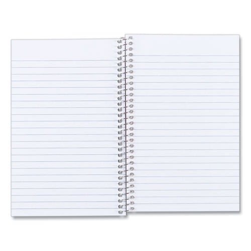"Single-Subject Wirebound Notebooks, 1 Subject, Medium/college Rule, Kolor Kraft Blue Front Cover, 7.75 X 5, 80 Sheets | Bundle of 5 Each"