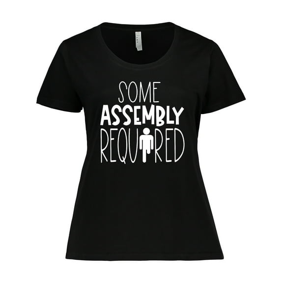 Inktastic Some Assembly Required Left Leg Amputee Women's Plus Size T-Shirt