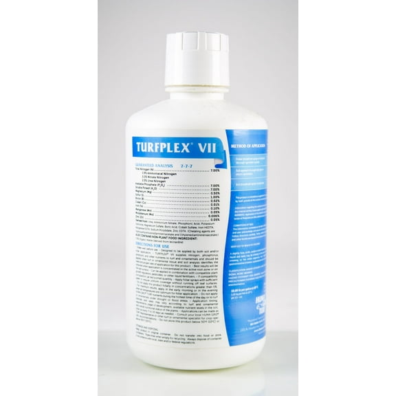 Turfplex VII - Organic Based Complete Nutrient Package for all Types of Turf Powered by Micro Carbon Technology, 1 Liter