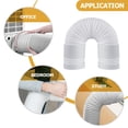 thumbnail image 3 of Shisuyan Portable Air Conditioner Hose Universal Flexible AC Vent Replacement Tube with Adapter, 3 of 9