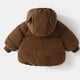 thumbnail image 2 of Gibobby Abrigos de invierno para niños y niñasRopa de bebé, abrigo acolchado de algodón para niño, abrigo de invierno para niña, chaqueta acolchada de al(Café, 12-18 Meses), 2 of 5