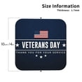 thumbnail image 2 of Honeii Happy Veterans Day Print Leather Coaster Set of 4, Ideal for Safeguarding Your Furniture from Drinks Spills and Effortless Cleanup-Square, 2 of 6