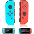 thumbnail image 1 of Replacement for Switch Controller Work with Switch/Lite/OLED,Wireless Gamepad Support Dual Vibration,6-Axis Gyro,Wake-up,Motion Controls,Screenshot, L/R, 1 of 7