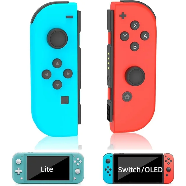 Replacement for Switch Controller Work with Switch/Lite/OLED,Wireless Gamepad Support Dual Vibration,6-Axis Gyro,Wake-up,Motion Controls,Screenshot, L/R