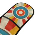 thumbnail image 4 of Yayeee Double Oven Mitt Kitchen Heat Resistant Baking 35" x7" Quilted Glove, Colorful Circles, 4 of 6