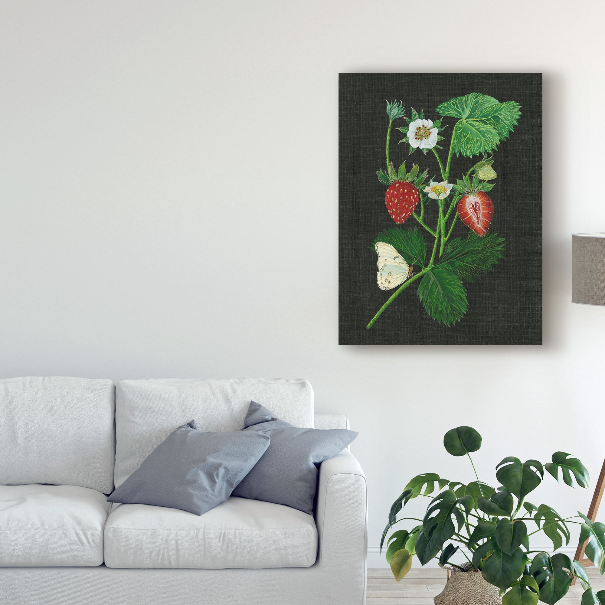 Trademark Fine Art 'Strawberry Fields I' Canvas Art by Melissa Wang