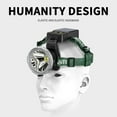 thumbnail image 4 of ZFYXGS Solar Powered Outdoor Lighting Headlamp Super Bright Rechargeable High Power Headlamp, Outdoor Camping, Fishing, Lithium Battery, Head Mounted Flashlight, 4 of 6