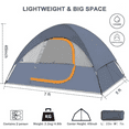 thumbnail image 5 of Camping Tent 2 Person, Waterproof Windproof Tent with Rainfly Easy Set up-Portable Dome Tents for Camping…, 5 of 6