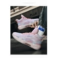 thumbnail image 3 of Novetra Unisex Fluorescent Basketball Shoes Sneakers Super Light High Top Graffiti Style Combat Basketball Boots Gifts, 3 of 6