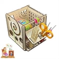 thumbnail image 2 of TazóN de Hilo de Madera en 1, Herramienta Multifuncional para Tejer, Cuenco de Hilo de Madera MúLtiple, Accesorios Organizadores de Almacenamiento de Hilo, 2 of 5