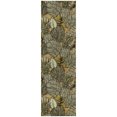 thumbnail image 2 of Addison Rugs Dream Shag Premium Machine Washable Transitional Leaves & Pineapples Baja Runner Rug, 2'3" x 7'6", 2 of 8