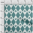 thumbnail image 2 of oneOone Polyester Spandex Dark Teal Green Fabric Check Argyle Quilting Supplies Print Sewing Fabric By The Yard 56 Inch Wide, 2 of 5