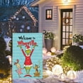 thumbnail image 5 of Christmas Welcome to Whoville Garden Flag, Christmas Garden Flag Fall Winter Garden Flags Xmas Decorative Outdoor Yard Burlap Flag 12 x 18 Inch, 5 of 6