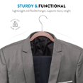 thumbnail image 2 of Velvet Ultra Slim Non Slip Shirt Hangers  50 Pack  Grey, 2 of 7