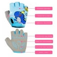 thumbnail image 4 of Kids Half Long Finger Climbing Gloves for Age 1-10 Boys Girls Gymnastics Monkey Bars, Good Grip Control Gloves for Scooter Balance Boards Biking Fishing Outdoor Sports, 4 of 8