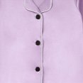 thumbnail image 4 of HFHAPW Girls Satin Long Sleeve Button-Down Pajamas Set Sleepwear Loungewear,6-7 Y, 4 of 7