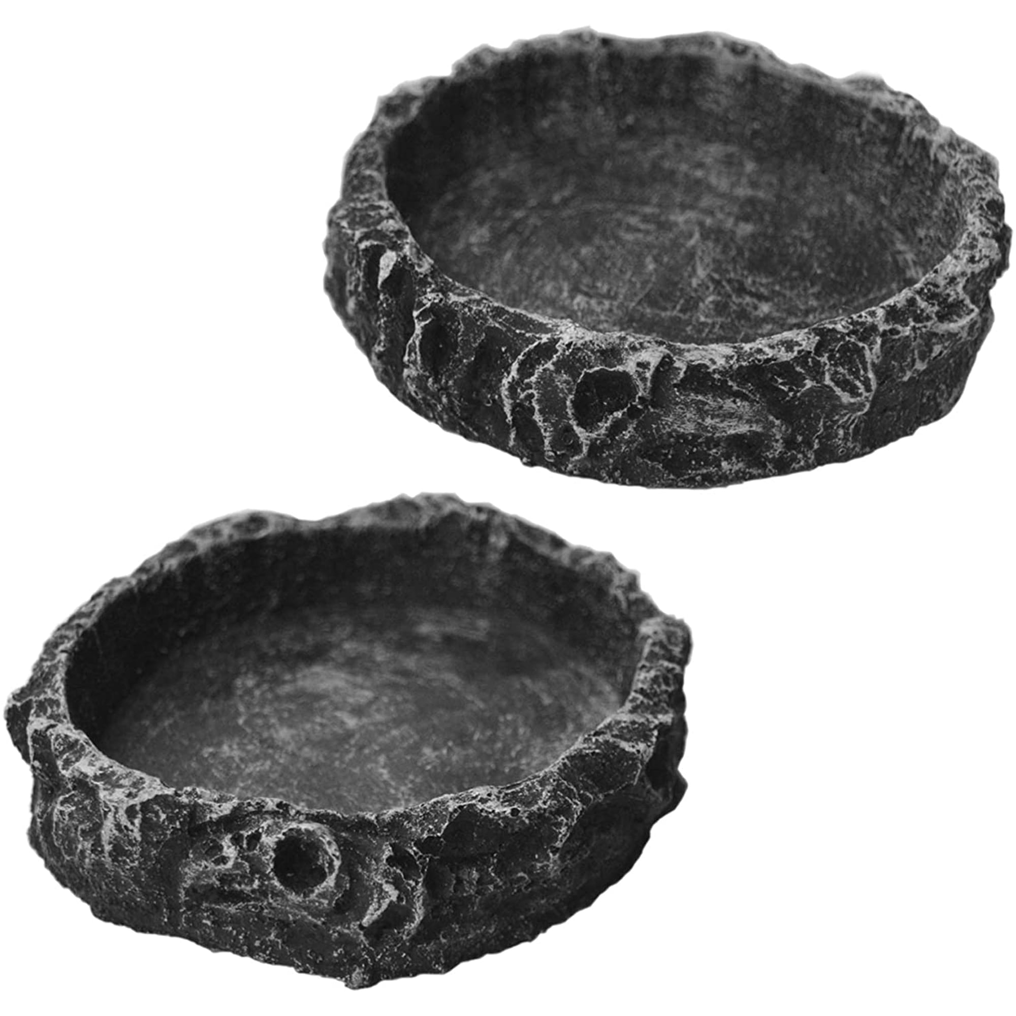 2Pcs Reptile Water Bowl, Feeding Dish for Leopard Gecko Lizard