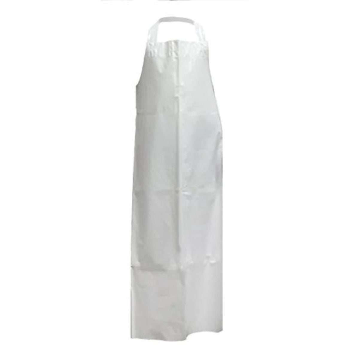 Kleen Handler Waterproof TPU Bib Thick Apron, 11.8 Mil, Oil Resistant, Unisex, White (Pack of 1)