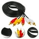 thumbnail image 4 of Cable de vídeo RCA a RCA, cable estéreo macho a macho, suministro de cable auxiliar de TV de 3m, 4 of 5