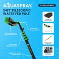 thumbnail image 3 of EQUIPMAXX 24 Feet Water Fed Pole Kit with Inline Water Filter System and TDS Meter for Solar Panel and Window Cleaning Extendable Brush & Pole, 3 of 15