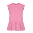 thumbnail image 3 of Niña Vestido de Primavera Estiramiento Suave Cómodo Casual Vestidos Sueltos para 5-14 Años Vestido de Verano de Manga Corta, 3 of 8