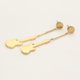 thumbnail image 4 of Aretes Pendientes Guitarra Eléctrica Oro 14k Laminado dorado Unitalla, 4 of 8