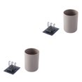 thumbnail image 3 of serony 2Pcs/set Wall-mounted Toothbrush Holder Organizer Toothbrush Holder Organizer Environment-friendly Environment-friendly Plastic Toothpaste Wash Cup Mug Coffee 2Set, 3 of 6